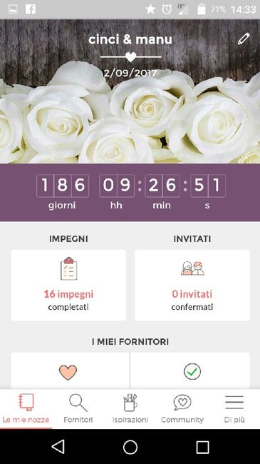 Quanti giorni mancano alle tue nozze? - 1