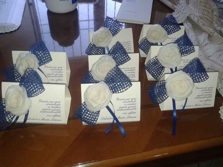 Segnaposto fiori pasta di mais - 2