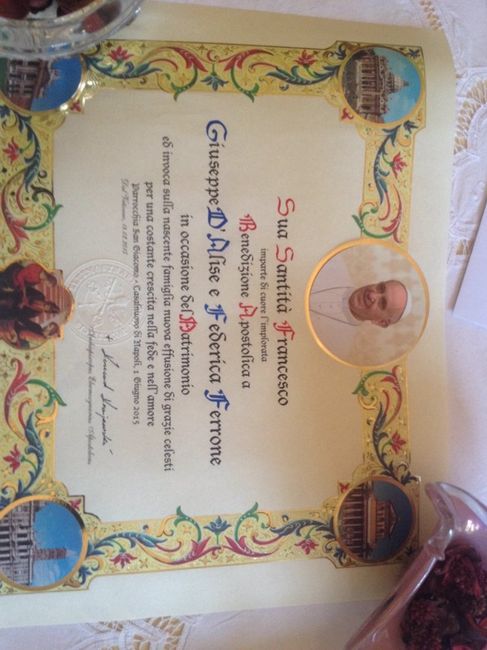 Benedizione papa francesco - 1