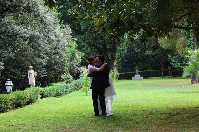 nel giardino della villa