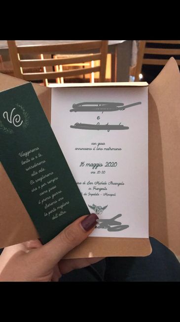 Le nostre partecipazioni homemade 2