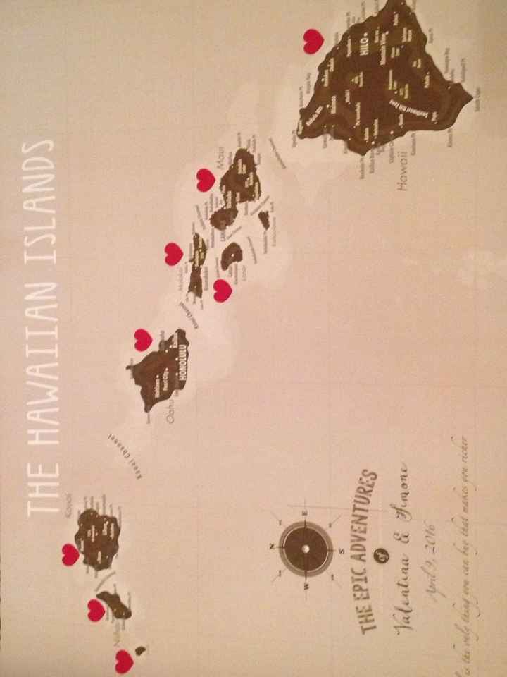 Il nostro tableau de mariage tema hawaii - 2
