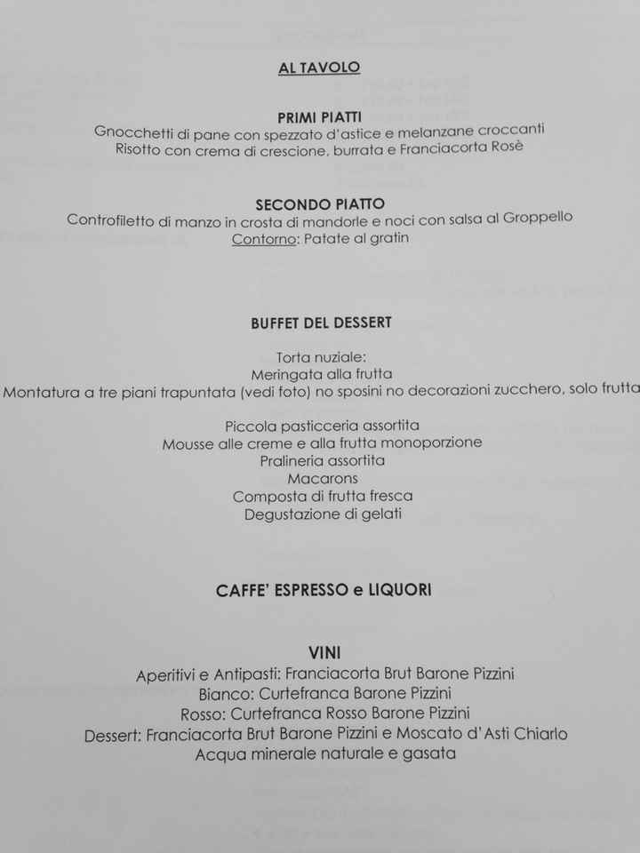 Il nostro menù - 2