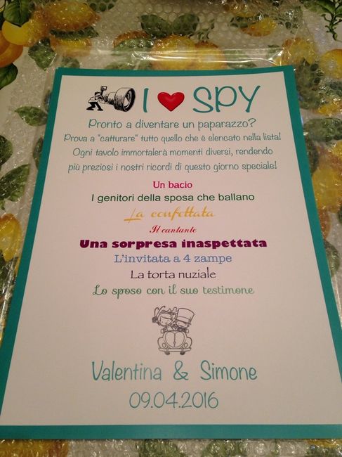 Tableau, segnaposto e tanto altro - 3