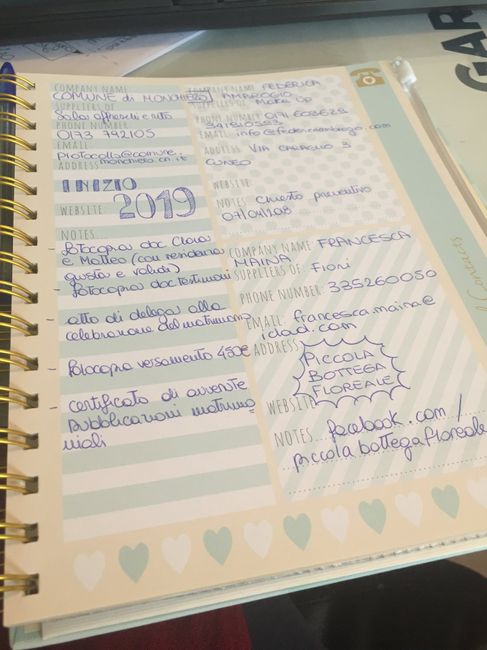 wedding agenda Consigli!!! - 2