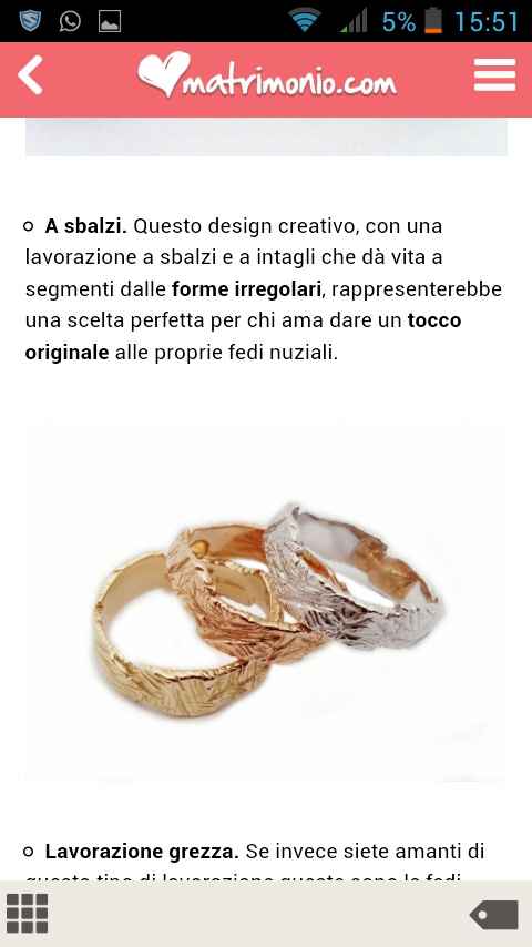 Tipi di fedi: giorno 1 - tipo andromeda - 1