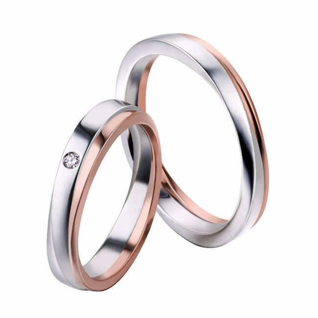 fede oro bianco e rosa