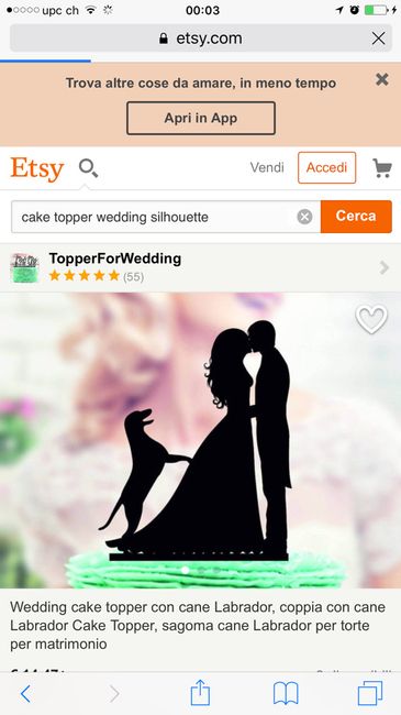 Cake topper silhouette - 2