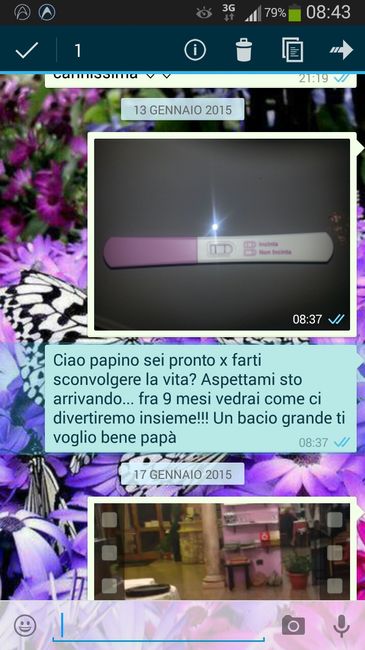 Come avete annunciato di aspettare un bambino al vostro marito/fm 1