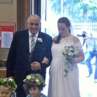 Io ed il mio papi .... ingresso in chiesa!!!