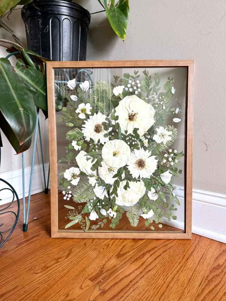 Conservare bouquet in una cornice - 1