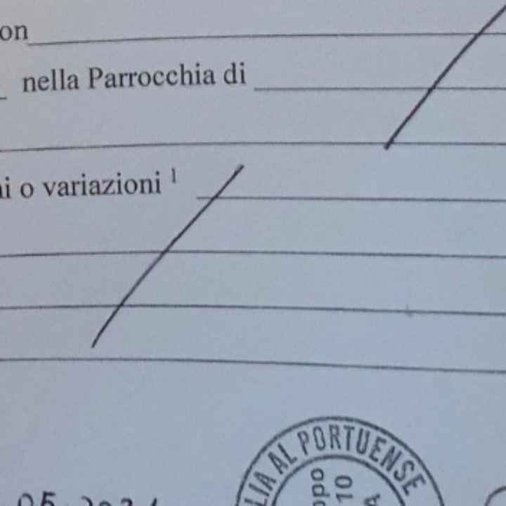 Certificato di “stato libero ecclesiastico - 1