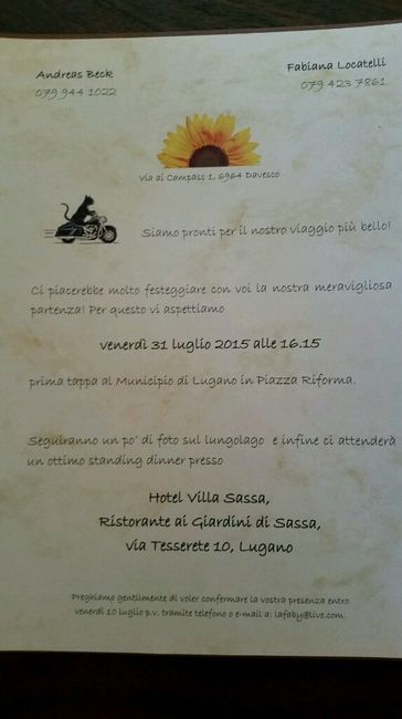 Inviti in preparazione! - 2