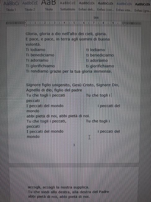 Impaginazione e margini libretto messa - 1