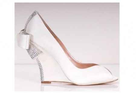 Scarpe sposa con zeppa