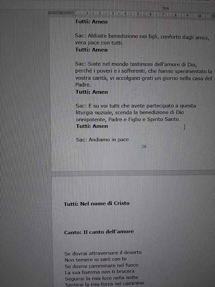 Impaginazione e margini libretto messa - 1