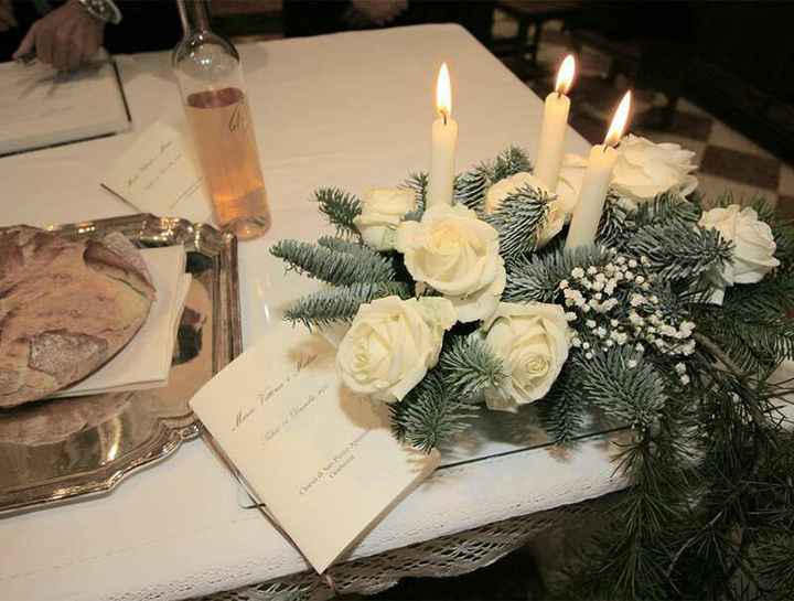 Stelle di natale come fiori per chiesa - 1
