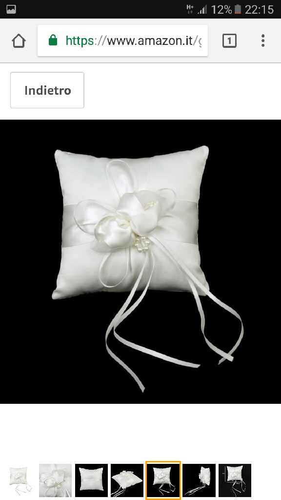 Cuscino portafedi - 1