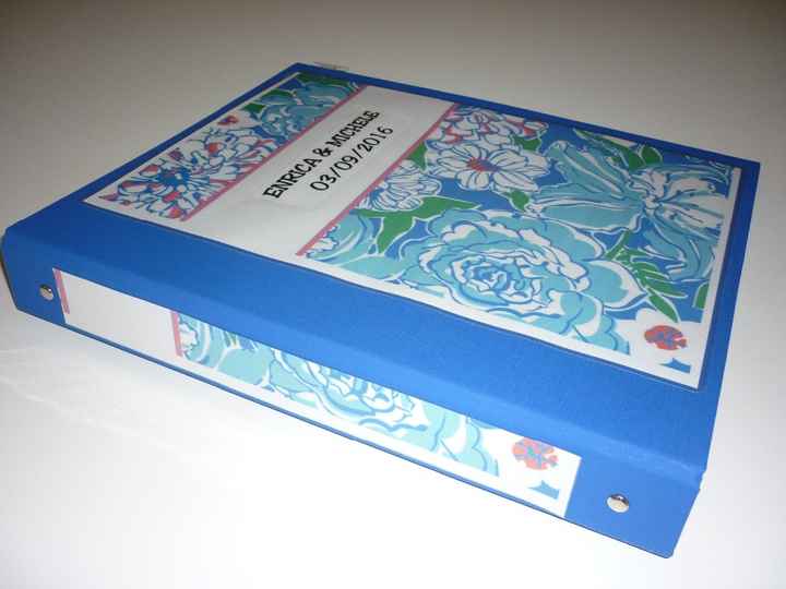 Wedding planner.. agenda fai da te- laterale