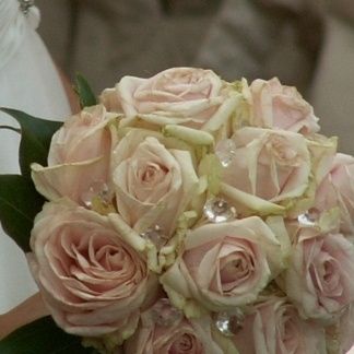 bouquet bianco cristalli