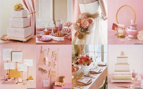 matrimonio oro e rosa