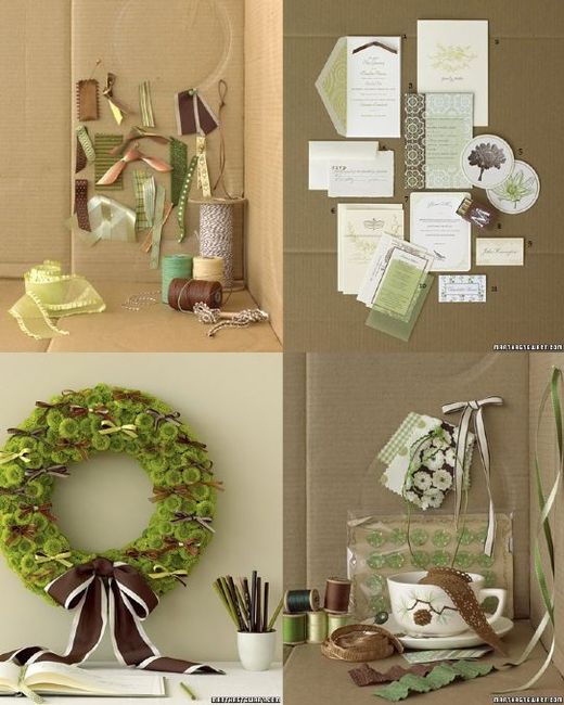 matrimonio verde marrone