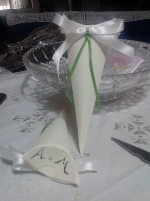 I coni porta riso personalizzati da me.  - 2