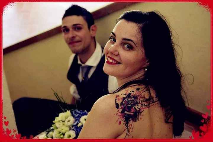 Tatuaggio a vista il giorno del "si" - 2