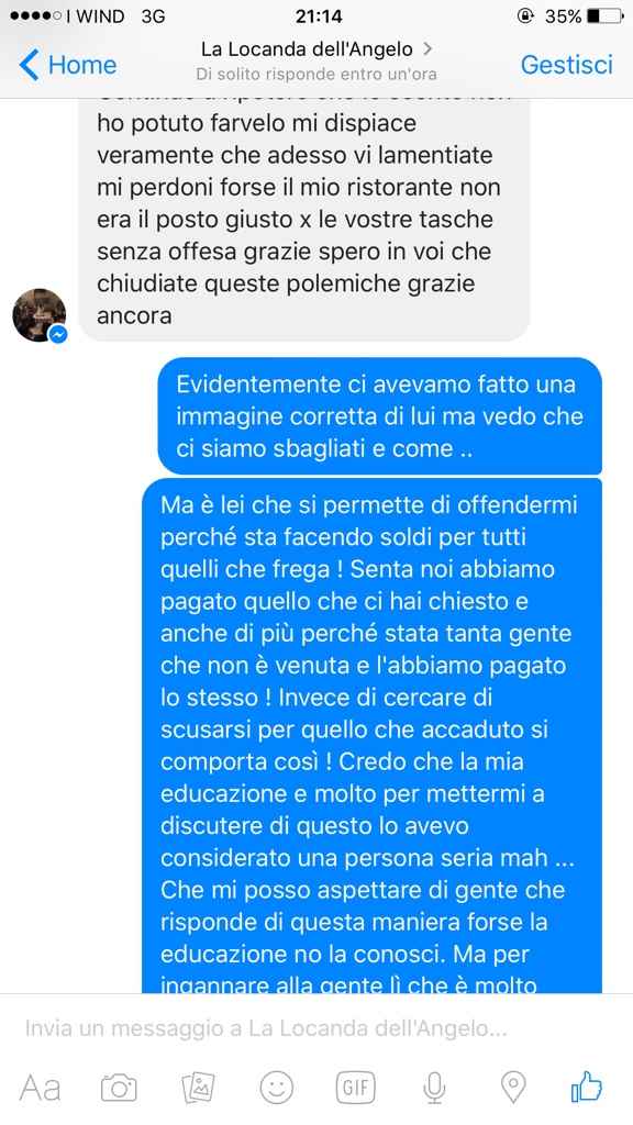 "locanda  del angelo "cattivo servizio - 2