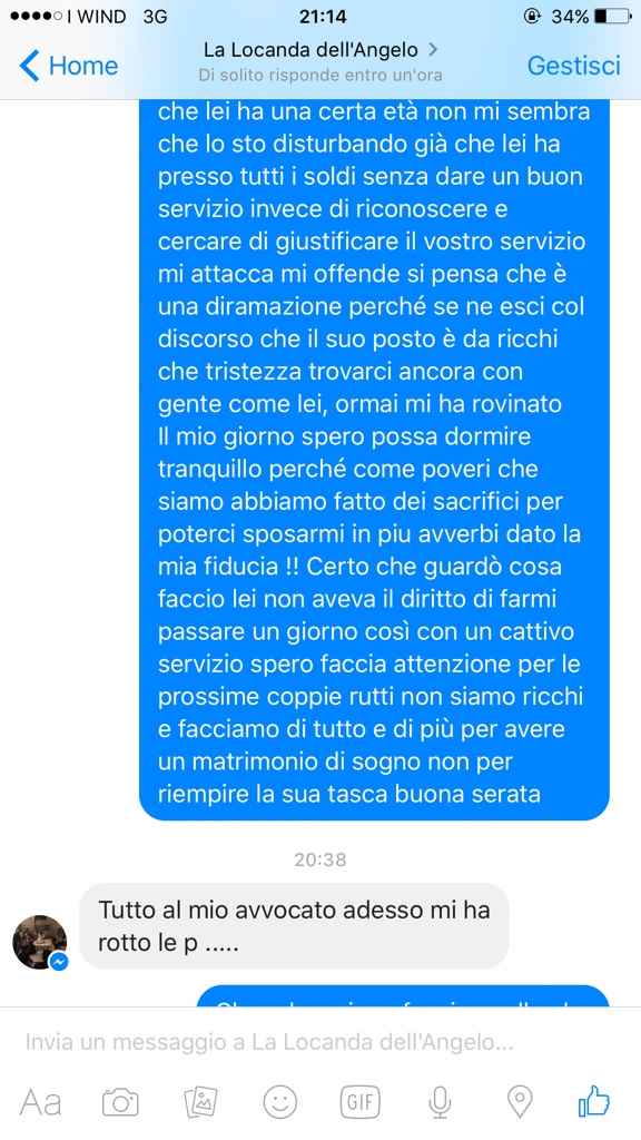 "locanda  del angelo "cattivo servizio - 4