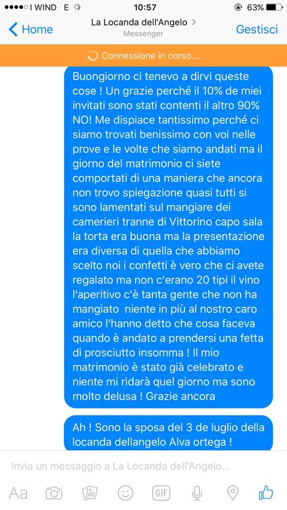 "locanda  del angelo "cattivo servizio - 1