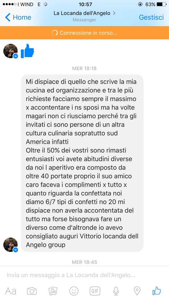 "locanda  del angelo "cattivo servizio - 2