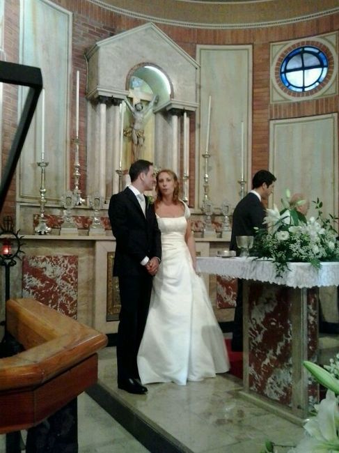 Gli sposi alla firma!