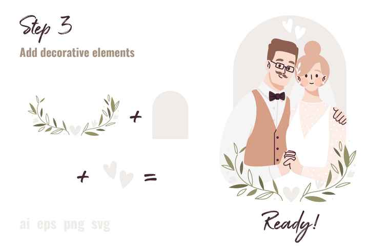 Avatar personalizzati per etichetta sulla bomboniera - 6