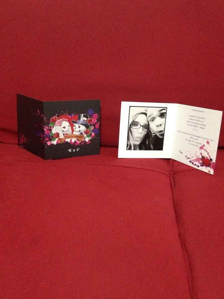 Partecipazioni per matrimonio rock - heavy metal - 1