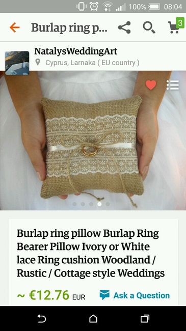 Cuscino porta fedi - 1