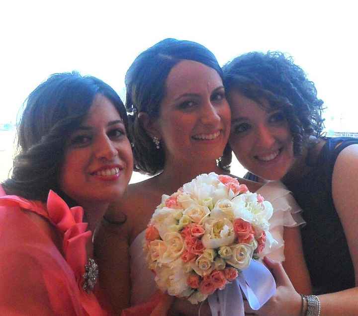 Io, le mie testimoni e il mio bouquet