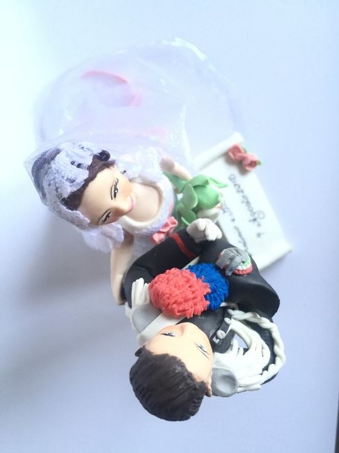 cake topper dall'alto