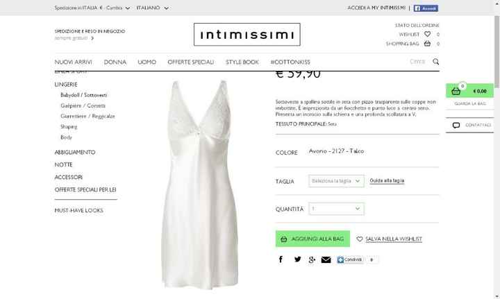 Sottoveste intimissimi