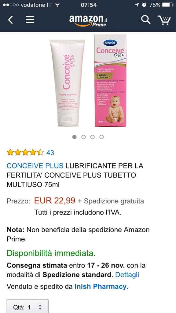 Lubrificante per fertilità conceive plus - 1