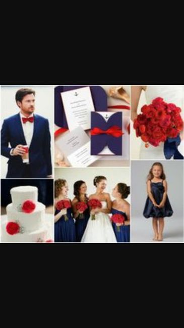 Tema del matrimonio Rosso-bianco-blu 5