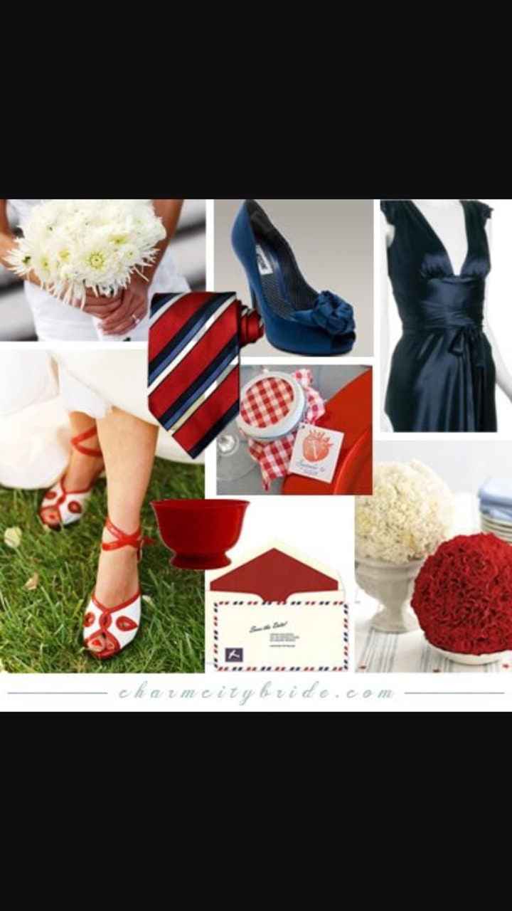 Tema del matrimonio Rosso-bianco-blu - 5