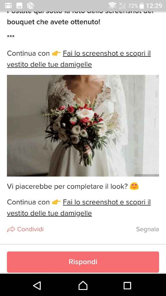 Fai lo screenshot e scopri il tuo bouquet - 1
