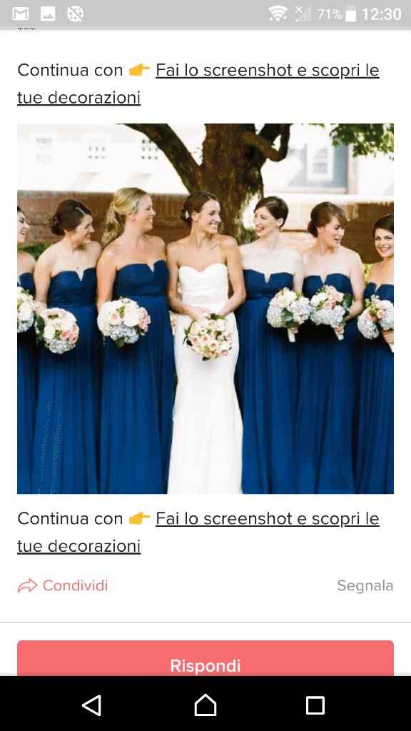 Fai lo screenshot e scopri il vestito delle tue damigelle - 1