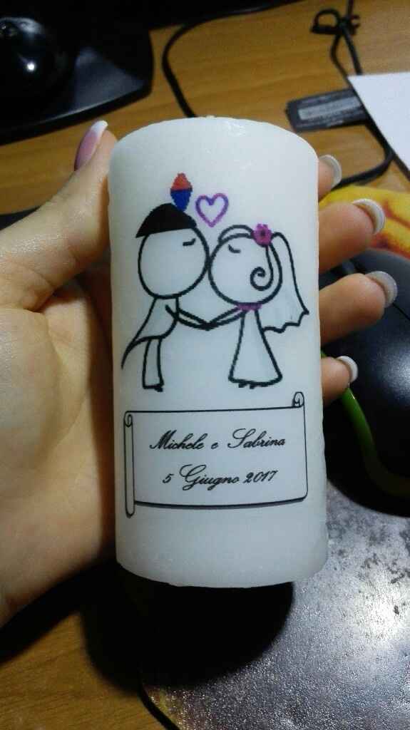 Bozza candele personalizzate segnaposto - 1