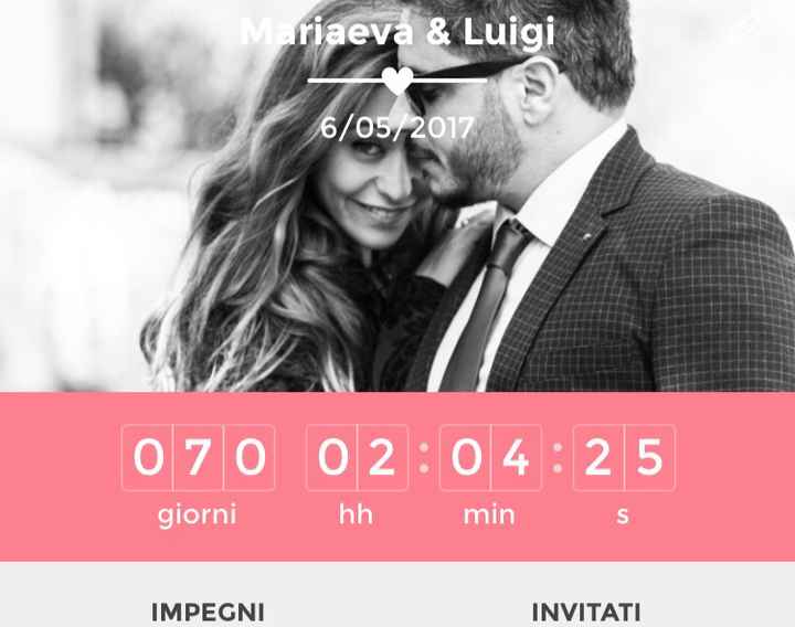 Quanti giorni mancano alle tue nozze? - 1
