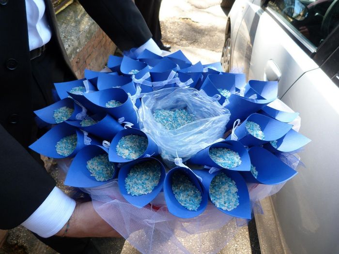 coni di riso blu
