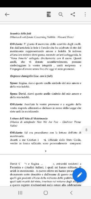 Libretto cerimonia civile (testo completo) 10