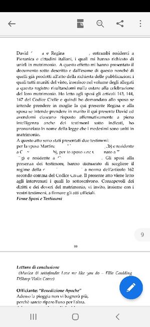 Libretto cerimonia civile (testo completo) 11