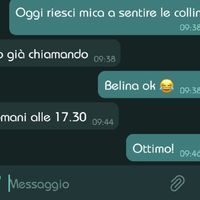 Condividi lo screenshot dell'ultimo messaggio che vi siete inviati - 1